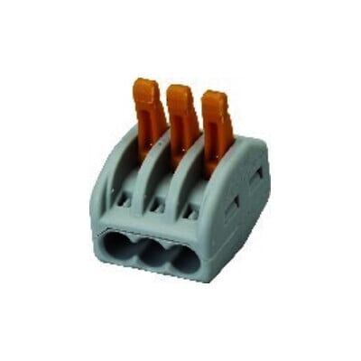WAGO Connecteur à bornes 3p. 2,5 mm² 5 pièces sachet avec rail (30288) - Publicité WAGO Connecteur à bornes 3p. 2,5 mm² 5 pièces sachet avec rail (30288) - Publicité