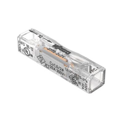 WAGO Connecteur de passage 2773-2401 transparent max. 4 mm² 2 conducteurs (2773-2401) - Publicité WAGO Connecteur de passage 2773-2401 transparent max. 4 mm² 2 conducteurs (2773-2401) - Publicité
