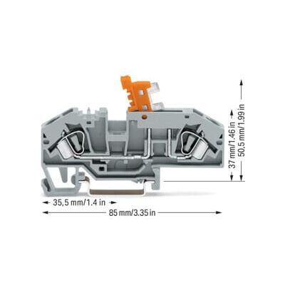 WAGO GmbH& Co. KG Bornier de passage 0, 2-6 mm² gris 282-697 (0453678) - Publicité WAGO GmbH& Co. KG Bornier de passage 0, 2-6 mm² gris 282-697 (0453678) - Publicité