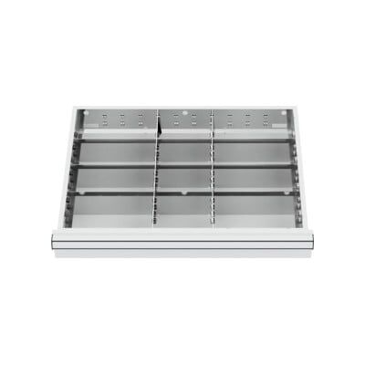 Compartimentage de tiroir STIER, séparations en métal, BLH 150/175 mm, dimensions intérieures 600x450 mm, 12 casiers, 6 x TW 225 (903911) - Publicité Compartimentage de tiroir STIER, séparations en métal, BLH 150/175 mm, dimensions intérieures 600x450 mm, 12 casiers, 6 x TW 225 (903911) - Publicité