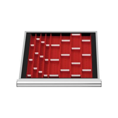 Compartimentage de tiroirs STIER, plaques de cuvettes, BLH 50 mm, dimensions intérieures 500x450 mm, 3 plaques de 4 cuvettes (903868) - Publicité Compartimentage de tiroirs STIER, plaques de cuvettes, BLH 50 mm, dimensions intérieures 500x450 mm, 3 plaques de 4 cuvettes (903868) - Publicité