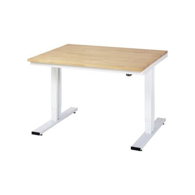 RAU Modèle 720-1120 mm - Table de travail réglable - Gris clair RAL 7035 - Publicité RAU Modèle 720-1120 mm - Table de travail réglable - Gris clair RAL 7035 - Publicité