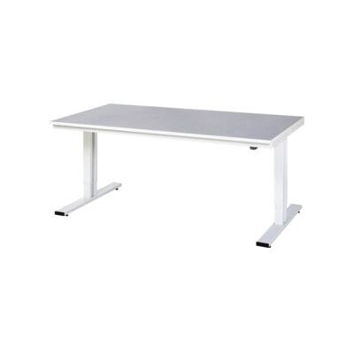 RAU Table de travail - Hauteur électrique, linoléum, 2000x1000mm - Publicité RAU Table de travail - Hauteur électrique, linoléum, 2000x1000mm - Publicité