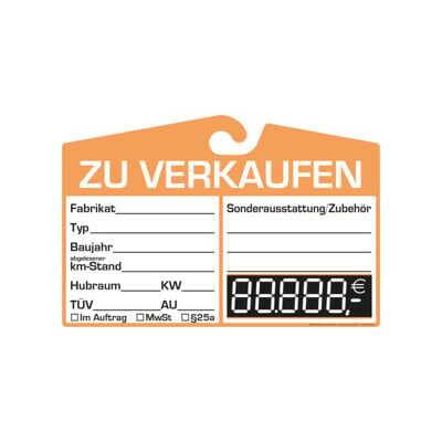 Panneau de vente Eichner à fixer sur le rétroviseur intérieur (9220-00100) - Publicité Panneau de vente Eichner à fixer sur le rétroviseur intérieur (9220-00100) - Publicité