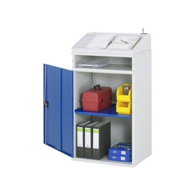 Rau. Bureau debout avec armoire latérale Modèle 01 - Publicité Rau. Bureau debout avec armoire latérale Modèle 01 - Publicité