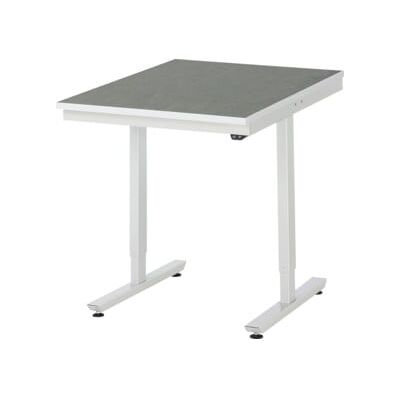 RAU Modèle Table de travail réglable électrique - Linoléum, 150kg Max - Publicité RAU Modèle Table de travail réglable électrique - Linoléum, 150kg Max - Publicité