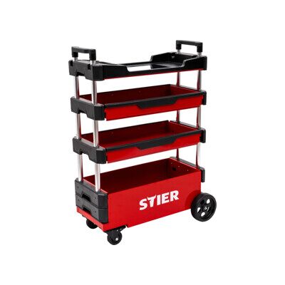 Armoire roulante repliable STIER, capacité de charge de 80 kg, LxlxH 700x380x535/900 mm (905130) - Publicité Armoire roulante repliable STIER, capacité de charge de 80 kg, LxlxH 700x380x535/900 mm (905130) - Publicité
