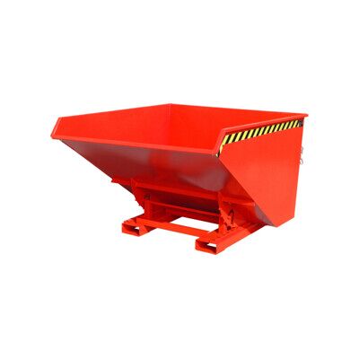 Conteneur eurokraft pro pour copeaux - Capacité 1,7 m³, Rouge - Publicité Conteneur eurokraft pro pour copeaux - Capacité 1,7 m³, Rouge - Publicité