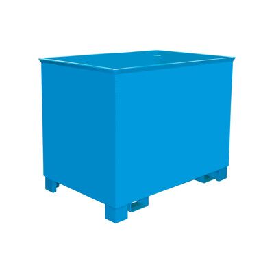 Conteneur de collecte Eurokraft Pro - 840 x 1240 x 975 mm - Acier, Bleu, empilable 3 niveaux - Publicité Conteneur de collecte Eurokraft Pro - 840 x 1240 x 975 mm - Acier, Bleu, empilable 3 niveaux - Publicité