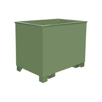 Eurokraft pro Conteneur de stockage - Acier, Vert réséda, 840x1240x975mm - Publicité Eurokraft pro Conteneur de stockage - Acier, Vert réséda, 840x1240x975mm - Publicité