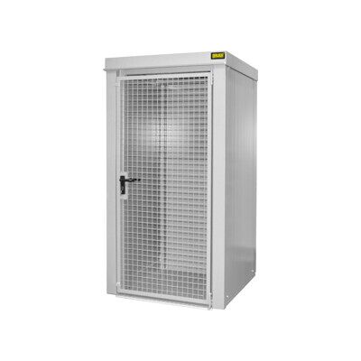 Conteneur à bouteilles de gaz EUROKRAFTpro - Incendie, Blanc - Publicité Conteneur à bouteilles de gaz EUROKRAFTpro - Incendie, Blanc - Publicité