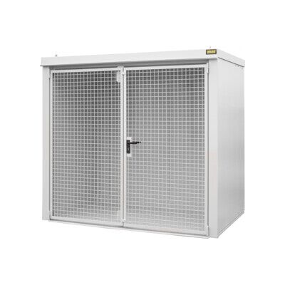 Conteneur à bouteilles de gaz Eurokraft pro - Résistant au feu, 45 unités, Ø 230mm, blanc - Publicité Conteneur à bouteilles de gaz Eurokraft pro - Résistant au feu, 45 unités, Ø 230mm, blanc - Publicité