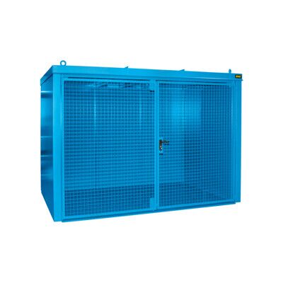 Conteneur à bouteilles de gaz Eurokraft Pro - Résistant au feu, 60 pièces, Bleu - Publicité Conteneur à bouteilles de gaz Eurokraft Pro - Résistant au feu, 60 pièces, Bleu - Publicité