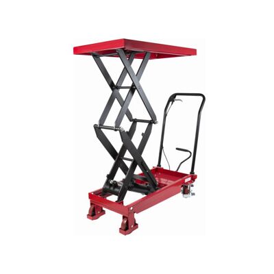 Chariot à doubles ciseaux à plate-forme élévatrice STIER, charge max. 350 kg, plateforme 910 x 500 mm, fonction de levage par pédale, table élévatrice mobile (903074) - Publicité Chariot à doubles ciseaux à plate-forme élévatrice STIER, charge max. 350 kg, plateforme 910 x 500 mm, fonction de levage par pédale, table élévatrice mobile (903074) - Publicité