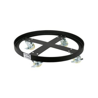 Chariot à roulettes pour fûts STIER capacité de charge 410 kg, diamètre du fût 610 mm, Diamètre intérieur, 610 mm, 4 roulelttes pivotantes, 5kg (904379) - Publicité Chariot à roulettes pour fûts STIER capacité de charge 410 kg, diamètre du fût 610 mm, Diamètre intérieur, 610 mm, 4 roulelttes pivotantes, 5kg (904379) - Publicité