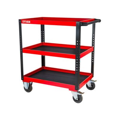 Chariot de service STIER (H x l x P) 969 x 894 x 543 mm (904253) - Publicité Chariot de service STIER (H x l x P) 969 x 894 x 543 mm (904253) - Publicité