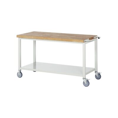 Établi mobile Rau avec tablette en tôle d'acier LxPxH 1500x700x880mm (05-8000-6-157B4S.12) - Publicité Établi mobile Rau avec tablette en tôle d'acier LxPxH 1500x700x880mm (05-8000-6-157B4S.12) - Publicité