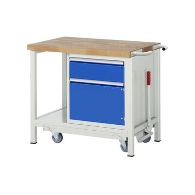Etabli Rau avec châssis abaissable modèle 8152 L 1000 x P 700 x H 880mm (05-8152A6-107B4F.11) - Publicité Etabli Rau avec châssis abaissable modèle 8152 L 1000 x P 700 x H 880mm (05-8152A6-107B4F.11) - Publicité