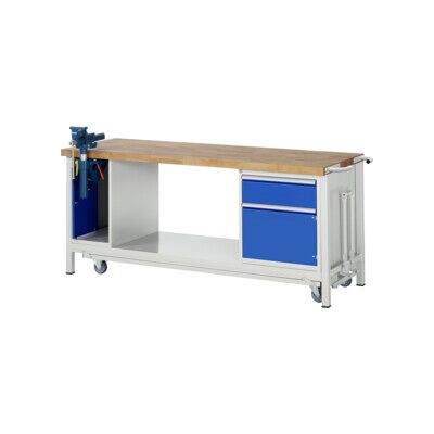 Établi Rau avec châssis abaissable Modèle 8181 L 2000 x P 700 x H 880mm (05-8181A6-207B4F.11) - Publicité Établi Rau avec châssis abaissable Modèle 8181 L 2000 x P 700 x H 880mm (05-8181A6-207B4F.11) - Publicité