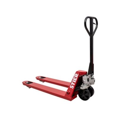 Transpalette STIER, capacité de charge 2 000 kg, longueur des fourches 1 800 mm, pneus en nylon (904759) - Publicité Transpalette STIER, capacité de charge 2 000 kg, longueur des fourches 1 800 mm, pneus en nylon (904759) - Publicité