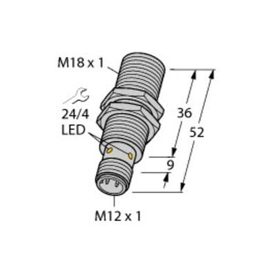 Turck Capteur inductif BI8-M18-AP6X (4615030) - Publicité Turck Capteur inductif BI8-M18-AP6X (4615030) - Publicité