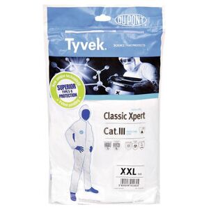 Combinaison jetable Tyvek® Classic Xpert taille XXL blanc cat. III DUPONT ; DuPont de Nemours (D14663997) - Publicité Combinaison jetable Tyvek® Classic Xpert taille XXL blanc cat. III DUPONT ; DuPont de Nemours (D14663997) - Publicité