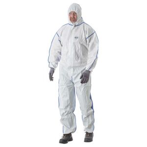 HOLEX Combinaison de protection type 5/6, blanc / bleu, Taille unisexe : L (098391 L) - Publicité HOLEX Combinaison de protection type 5/6, blanc / bleu, Taille unisexe : L (098391 L) - Publicité