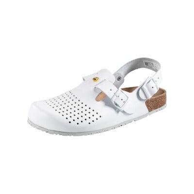 ABEBA Chaussures professionnelles, sabots blancs 4050, OB, Pointure EU: 44 (092955 44) - Publicité ABEBA Chaussures professionnelles, sabots blancs 4050, OB, Pointure EU: 44 (092955 44) - Publicité