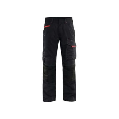 Blakläder Pantalon de maintenance Service Plus, Noir / rouge, Taille de confection DE: 56 (149513309956C56) - Publicité Blakläder Pantalon de maintenance Service Plus, Noir / rouge, Taille de confection DE: 56 (149513309956C56) - Publicité