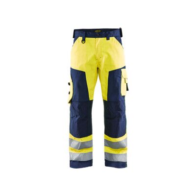 Blakläder Pantalon de signalisation, jaune / bleu marine, Taille de confection DE: 56 (156618113389 GR. 56) - Publicité Blakläder Pantalon de signalisation, jaune / bleu marine, Taille de confection DE: 56 (156618113389 GR. 56) - Publicité
