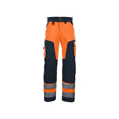 Blakläder Pantalon de signalisation, orange / bleu marine, Taille de confection DE: 58 (156618115389C58) - Publicité Blakläder Pantalon de signalisation, orange / bleu marine, Taille de confection DE: 58 (156618115389C58) - Publicité