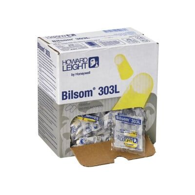 Bouchons de protection auditive Honeywell Bilsom 303L EN 352-2 (SNR)=33 dB 200 sacs/boîte de distribution (100 5073 BILSOM303L) - Publicité Bouchons de protection auditive Honeywell Bilsom 303L EN 352-2 (SNR)=33 dB 200 sacs/boîte de distribution (100 5073 BILSOM303L) - Publicité