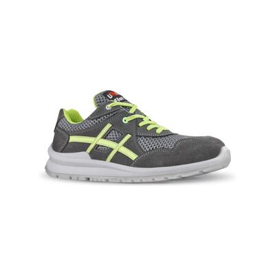 Chaussure de sécurité Nico taille 40 gris/vert cuir velours / matériau mesh S1P ; U-POWER (0UF20136) - Publicité Chaussure de sécurité Nico taille 40 gris/vert cuir velours / matériau mesh S1P ; U-POWER (0UF20136) - Publicité