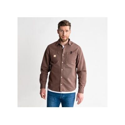 Chemise en toile canvas STIER Heavy Work, Couleur Marron, Taille L, coton organique (906714) - Publicité Chemise en toile canvas STIER Heavy Work, Couleur Marron, Taille L, coton organique (906714) - Publicité