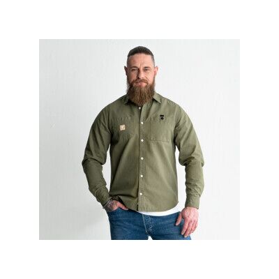 Chemise en toile canvas STIER Heavy Work, Couleur Olive, Taille L, coton organique (906719) - Publicité Chemise en toile canvas STIER Heavy Work, Couleur Olive, Taille L, coton organique (906719) - Publicité