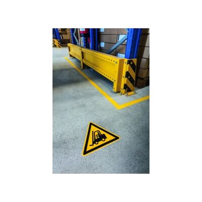 DURABLE Autocollant d’avertissement Avertissement engins de manutention 430 x 430 mm (173404) - Publicité DURABLE Autocollant d’avertissement Avertissement engins de manutention 430 x 430 mm (173404) - Publicité