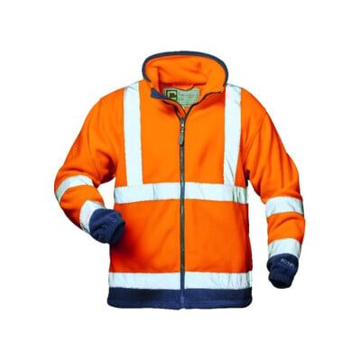 Elysee Veste polaire de sécurité Benedikt T. XL, orange/marine - Publicité Elysee Veste polaire de sécurité Benedikt T. XL, orange/marine - Publicité