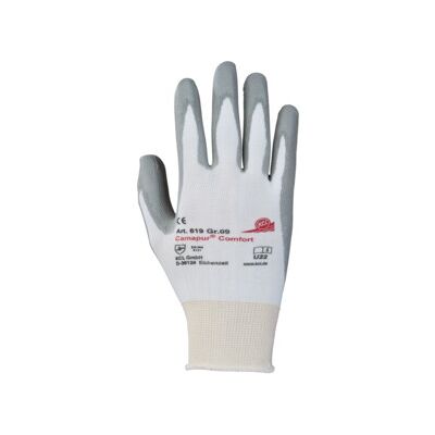 Gants Camapur Comfort 619 T. 8 blanc/gris tricot polyamide avec polyuréthane EN ; Honeywell (619-8) - Publicité Gants Camapur Comfort 619 T. 8 blanc/gris tricot polyamide avec polyuréthane EN ; Honeywell (619-8) - Publicité