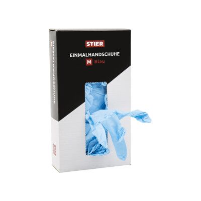 Gants jetables STIER, bleus, taille XL (903014) - Publicité Gants jetables STIER, bleus, taille XL (903014) - Publicité
