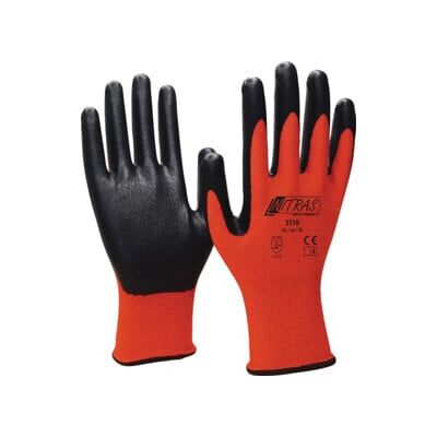 Gants Nitril Foam T. 10 rouge/noir PA avec mousse nitrile II ; NITRAS (3510-10) - Publicité Gants Nitril Foam T. 10 rouge/noir PA avec mousse nitrile II ; NITRAS (3510-10) - Publicité