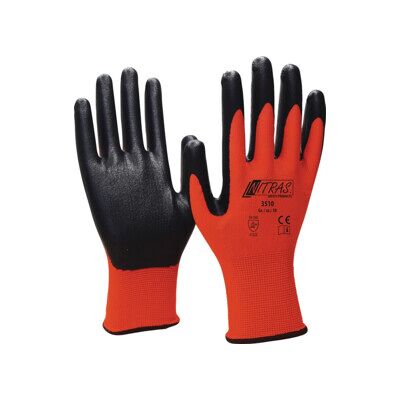 Gants Nitril Foam T. 9 rouge/noir PA avec mousse nitrile II ; NITRAS (3510-9) - Publicité Gants Nitril Foam T. 9 rouge/noir PA avec mousse nitrile II ; NITRAS (3510-9) - Publicité