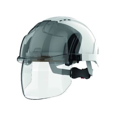 JSP EVO VISTAshield avec visière blanc (AMD170-005-F00) - Publicité JSP EVO VISTAshield avec visière blanc (AMD170-005-F00) - Publicité