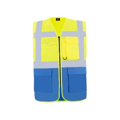 Korntex Gilet de sécurité Hamburg jaune/bleu T. XL (KXCMFGB/Gr.XL) - Publicité Korntex Gilet de sécurité Hamburg jaune/bleu T. XL (KXCMFGB/Gr.XL) - Publicité