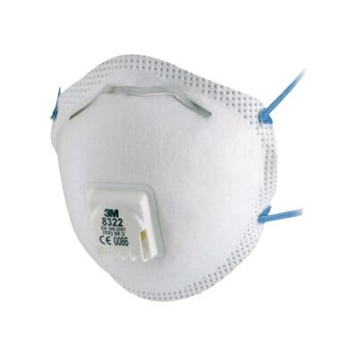 Masque de protection respiratoire 8322 EN 149:2001 + A1:2009 FFP2 NRD 10 pcs/car ; 3M (7100010817) - Publicité Masque de protection respiratoire 8322 EN 149:2001 + A1:2009 FFP2 NRD 10 pcs/car ; 3M (7100010817) - Publicité