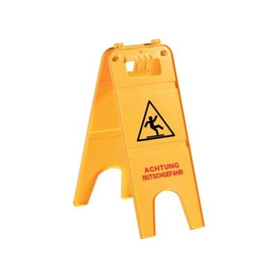 Panneau d'avertissement en plastique Attention Sol glissant ; EVO Products (832-5120) - Publicité Panneau d'avertissement en plastique Attention Sol glissant ; EVO Products (832-5120) - Publicité