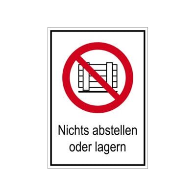 Panneau d'interdiction de stationnement ou de stockage Eichner PVC (9225-10840-013) - Publicité Panneau d'interdiction de stationnement ou de stockage Eichner PVC (9225-10840-013) - Publicité