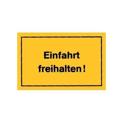 Panneaux d’interdiction Entrée à garder libre jaune ; Siebdruck Jäger (4317784368117) - Publicité Panneaux d’interdiction Entrée à garder libre jaune ; Siebdruck Jäger (4317784368117) - Publicité