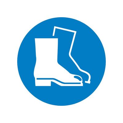 SafetyMarking Panneau d'obligation Film D200 mm Utiliser protection des pieds ; wolk (21.0489) - Publicité SafetyMarking Panneau d'obligation Film D200 mm Utiliser protection des pieds ; wolk (21.0489) - Publicité