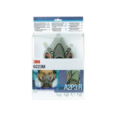 Set de demi-masques de protection respiratoire 3M 6223 9 pcs (6223M) - Publicité Set de demi-masques de protection respiratoire 3M 6223 9 pcs (6223M) - Publicité