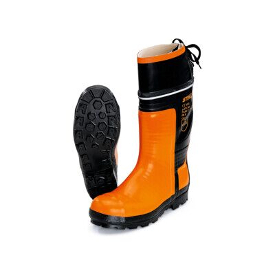 STIHL Bottes en caoutchouc pour tronçonneuse Special, taille 43 orange (00884930043) - Publicité STIHL Bottes en caoutchouc pour tronçonneuse Special, taille 43 orange (00884930043) - Publicité